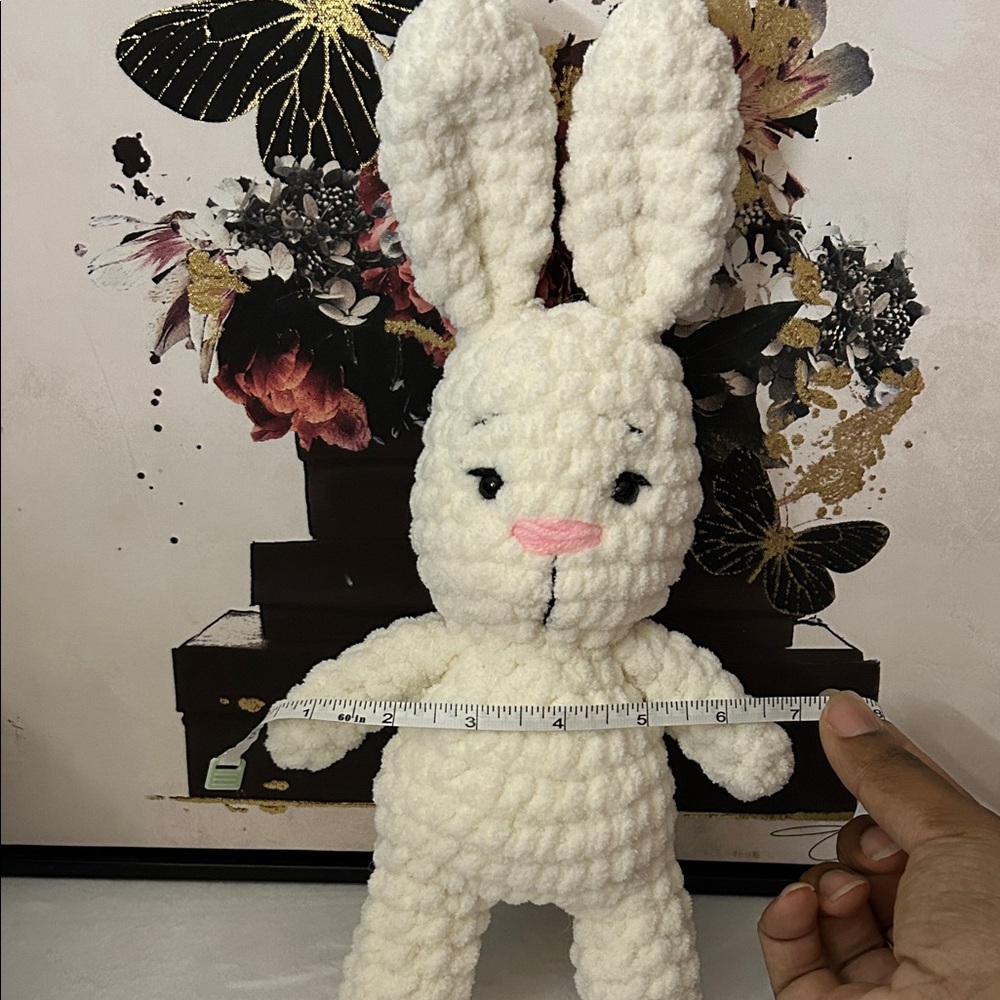 Handcrafted Bunny Plush Stuffed Animal - Picture 4 of 4